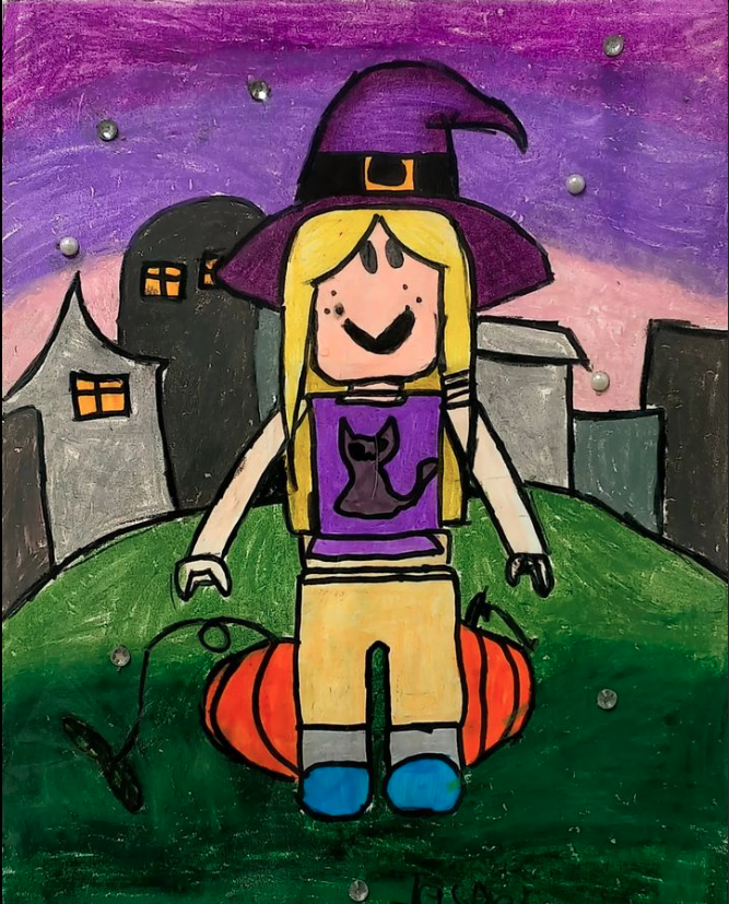 Halloween drawing by Jasper