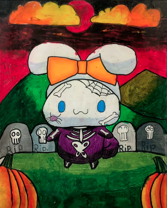 Halloween drawing by Thea