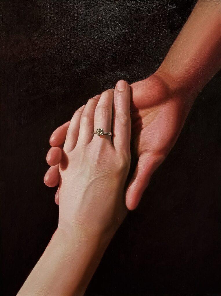 Take my hand, 2019, Oil on canvas