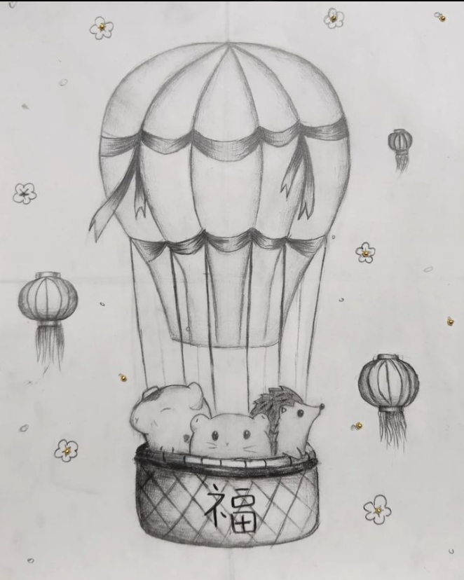 Hot air balloon by Elena